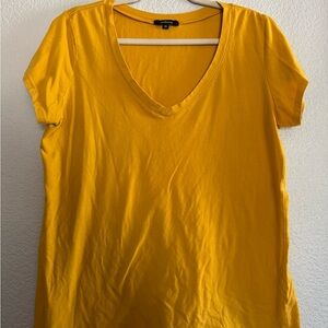 Bright Yellow V-Neck T-Shirt